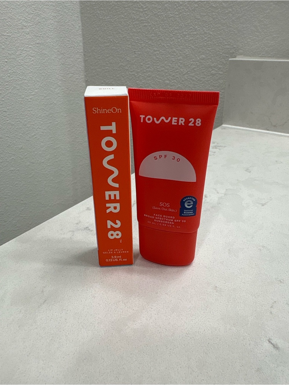 Tower 28 Face Guard SPF 30 Sunscreen & Chilly lip gloss- NEW.